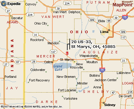 map of Total Service Center
